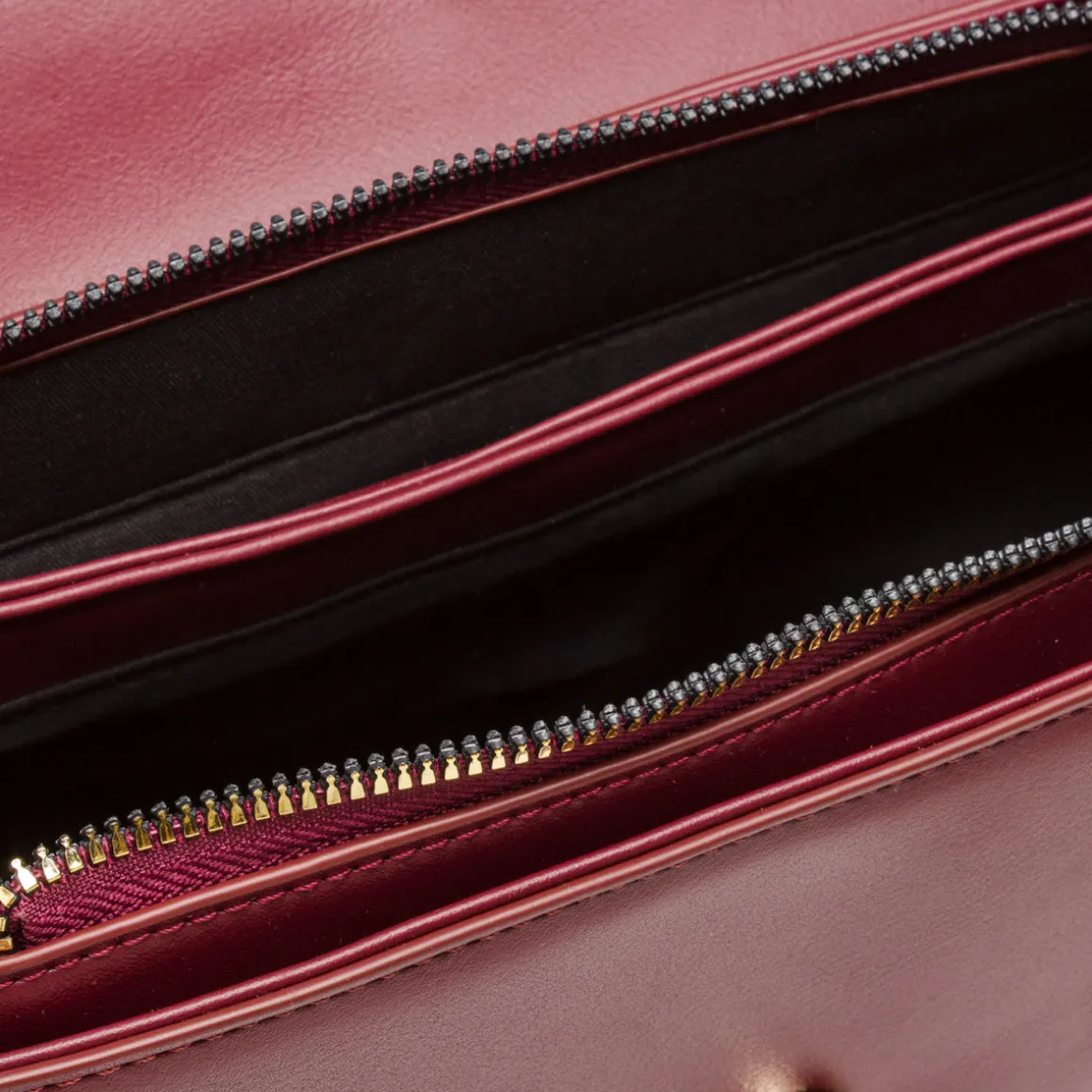 Borsa a mano Bordeaux da Donna con logo Lora Ferres