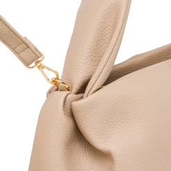 Borsa a Mano da Donna Beige con Manico Imbottito Swish Jeans