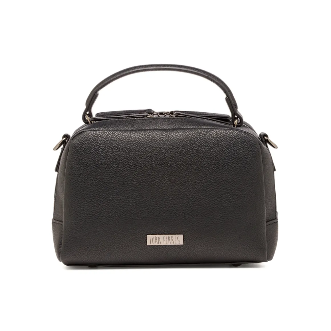 Borsa a mano da donna nera Lora Ferres con tracolla