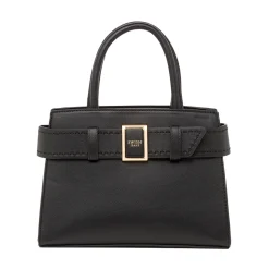 Borsa a Mano da Donna Nera con Fibbia Elegante Swish Jeans
