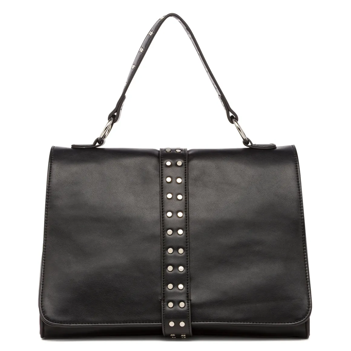 Borsa a Mano da Donna Nera con Borchie Lora Ferres