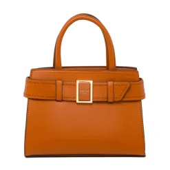 Borsa a Mano da Donna Ocra con Fibbia Elegante Swish Jeans