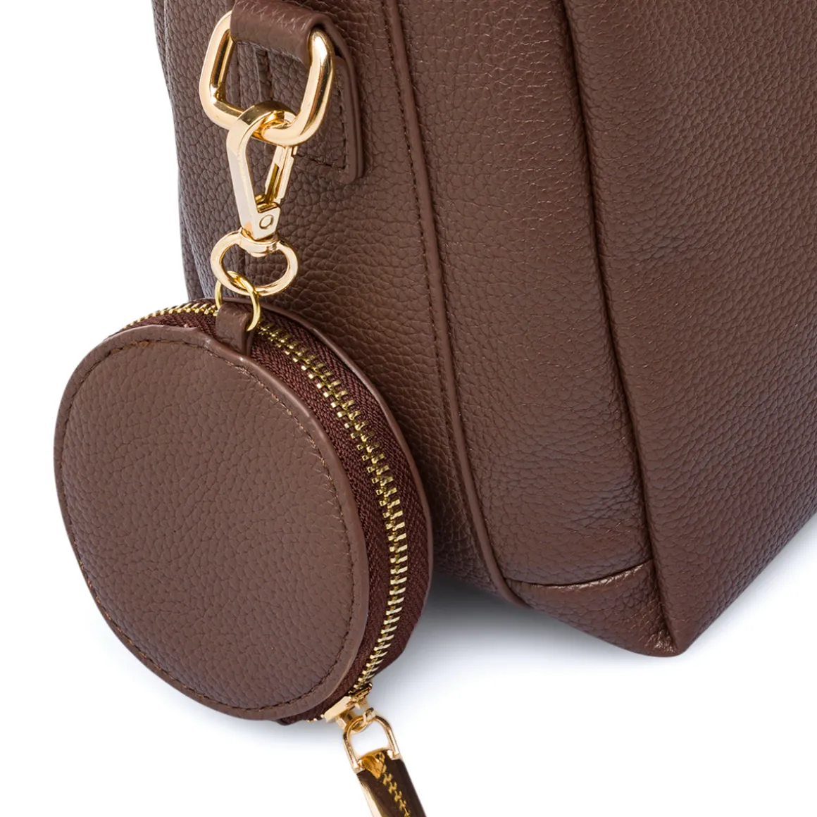 Borsa a mano marrone da Donna con portamonete Lora Ferres