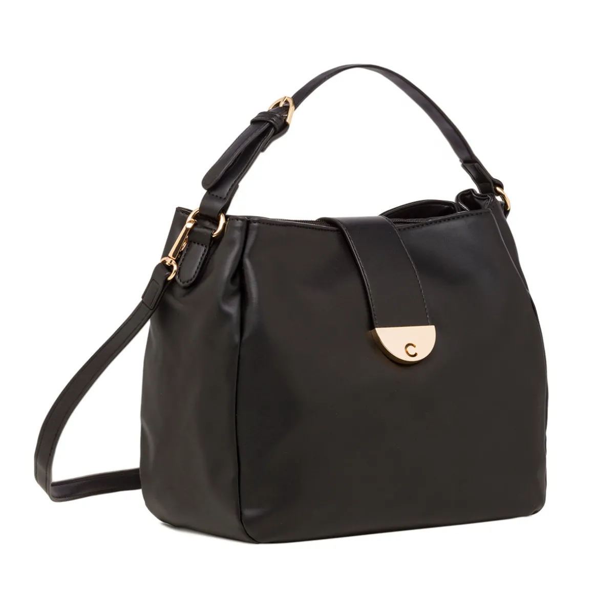 Borsa a mano nera da donna con logo Carrera Jeans