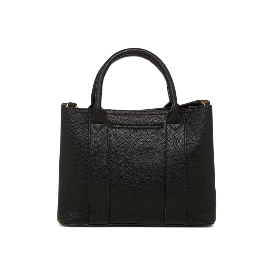 Borsa a mano nera da Donna con logo in metallo Lora Ferres