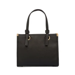 Borsa a mano nera da Donna con manico dettaglio nodo Lora Ferres