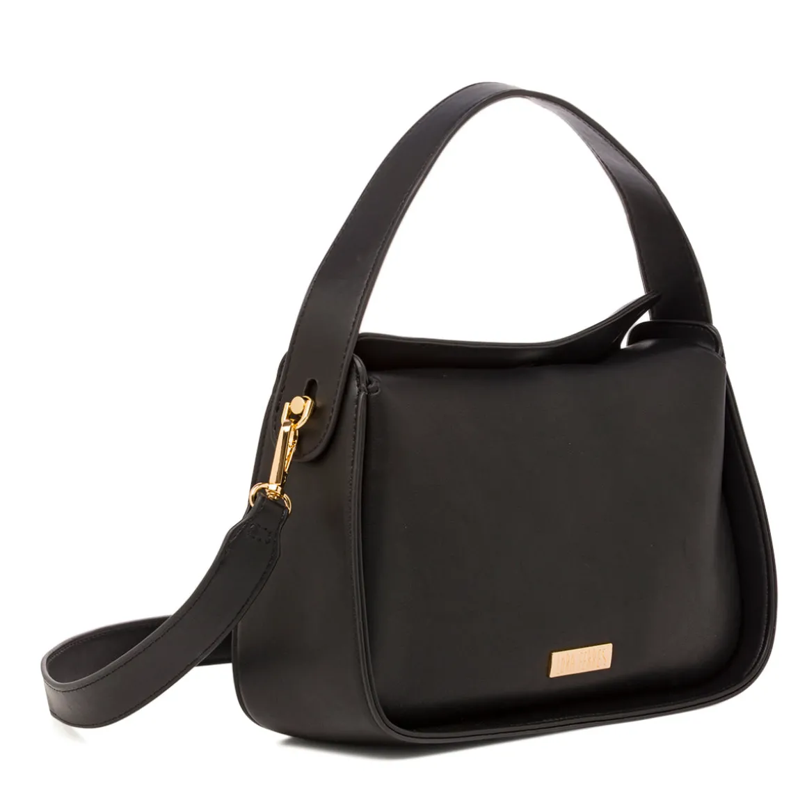 Borsa a mano nera da Donna con logo e tracolla rimovibile Lora Ferres