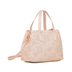 Borsa a mano rosa da Donna con tracolla e dettagli traforati Carrera Jeans