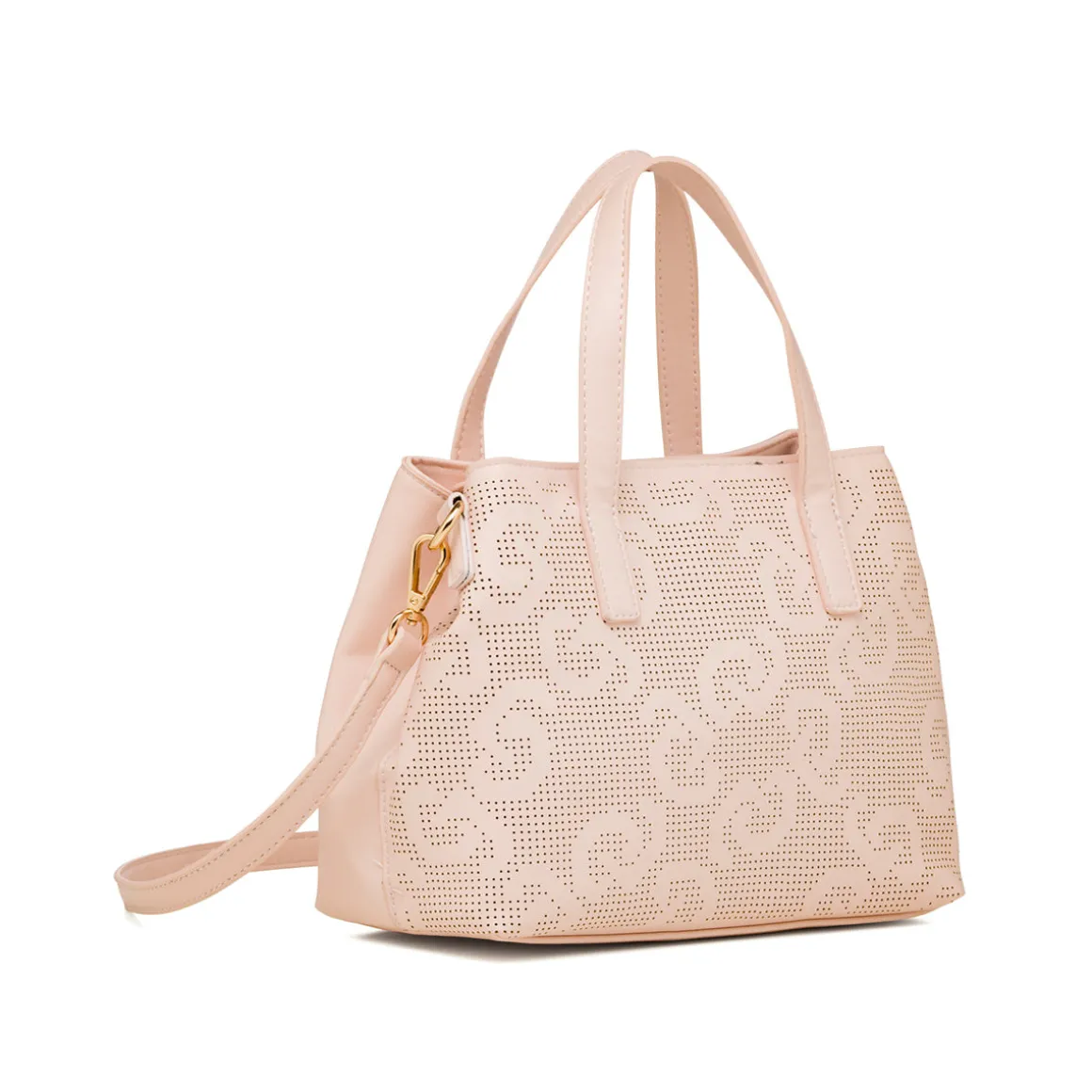 Borsa a mano rosa da Donna con tracolla e dettagli traforati Carrera Jeans