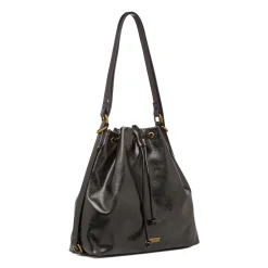 Borsa a secchiello nera da Donna Lora Ferres