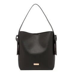 Borsa a secchiello nera da Donna Lora Ferres