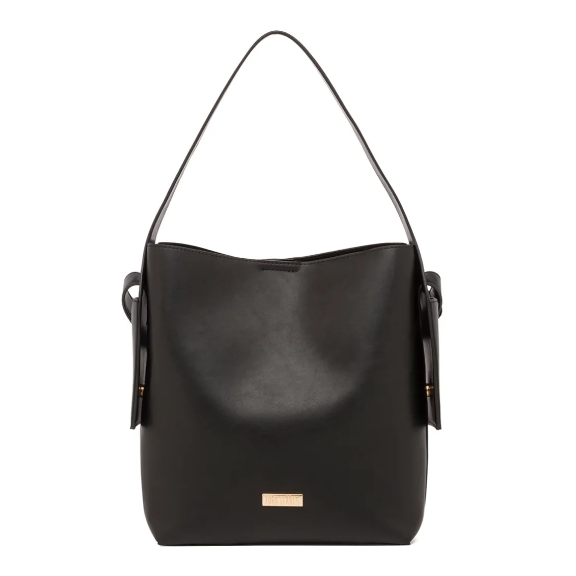Borsa a secchiello nera da Donna Lora Ferres