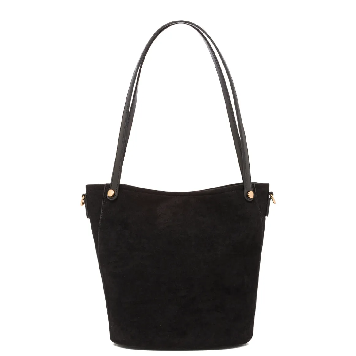 Borsa a secchiello nera da Donna con logo Lora Ferres