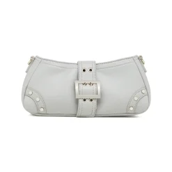 Borsa a Spalla Azzurra da Donna con Borchie e Fibbia frontale Lora Ferres