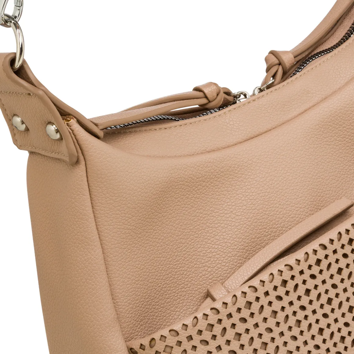Borsa a spalla Beige da Donna con dettaglio traforato Lora Ferres