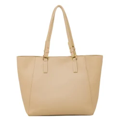 Borsa a spalla beige da Donna con ciondolo logo Lumberjack