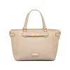 Borsa a spalla beige da Donna con dettaglio chiusura a incastro Lora Ferres