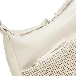Borsa a spalla bianca da Donna con dettaglio traforato Lora Ferres