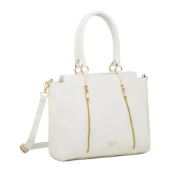 Borsa a spalla bianca da Donna con dettaglio zip Swish Jeans