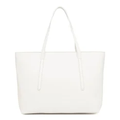 Borsa a spalla bianca da Donna con logo in metallo Carrera Jeans