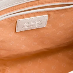 Borsa a spalla bianca da Donna con logo in metallo Carrera Jeans