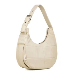 Borsa a spalla bianco off-white da donna effetto trapuntato Swish Jeans