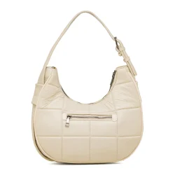 Borsa a spalla bianco off-white da donna effetto trapuntato Swish Jeans