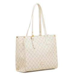 Borsa a spalla bianco off-white da Donna con dettaglio logo metallizzato Carrera Jeans