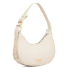 Borsa a spalla bianco off-white da Donna con logo in metallo Lora Ferres