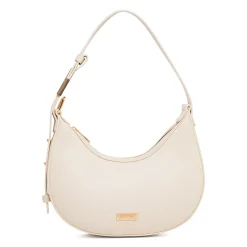 Borsa a spalla bianco off-white da Donna con logo in metallo Lora Ferres