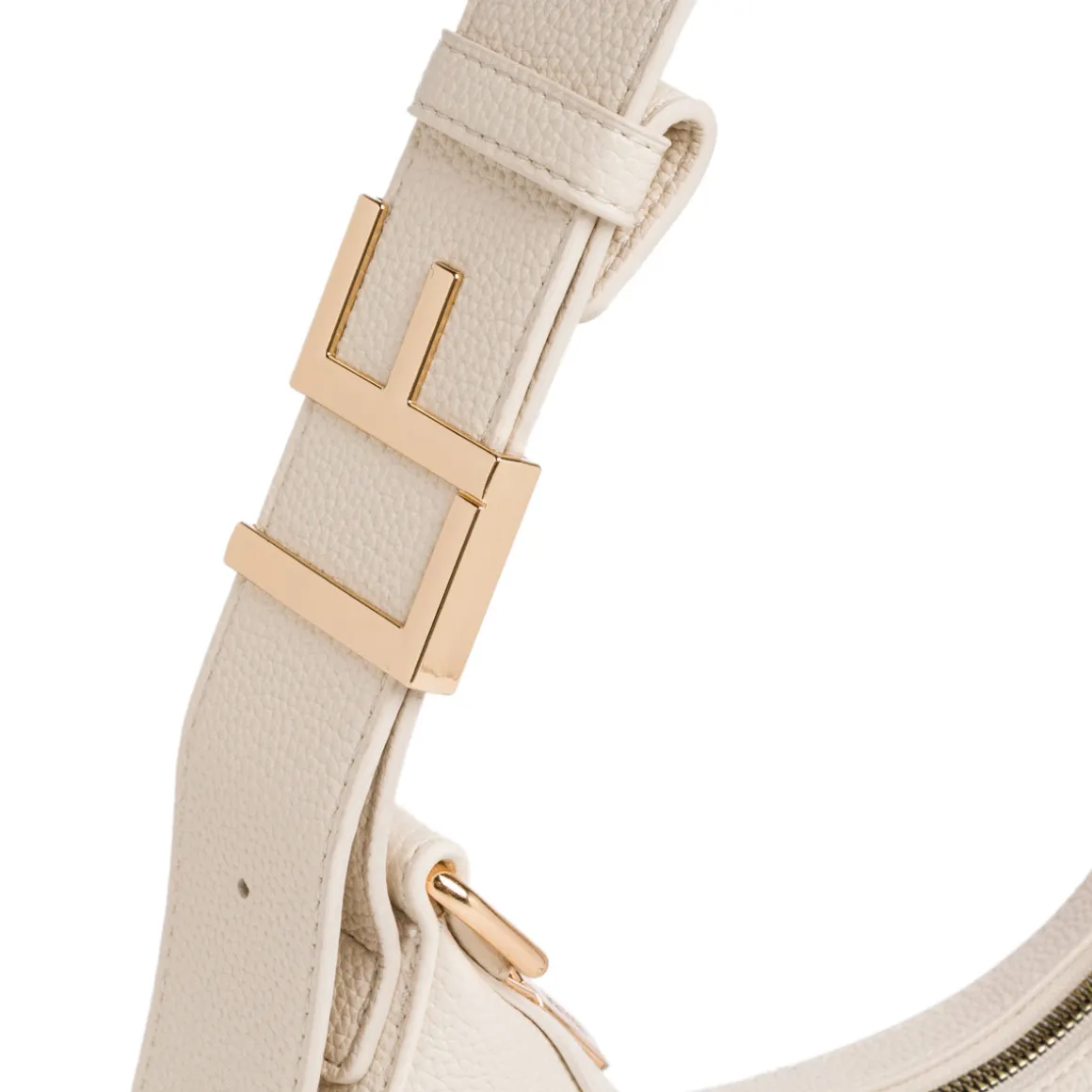 Borsa a spalla bianco off-white da Donna con logo in metallo Lora Ferres