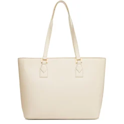 Borsa a spalla Bianco off-white da Donna con logo in metallo Carrera Jeans