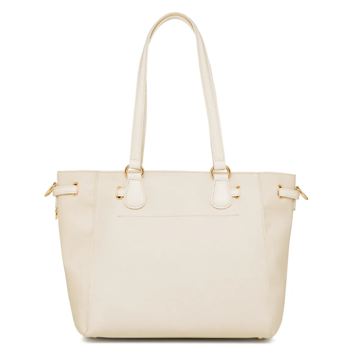Borsa a spalla bianco off-white da Donna con rifiniture dorate Lora Ferres