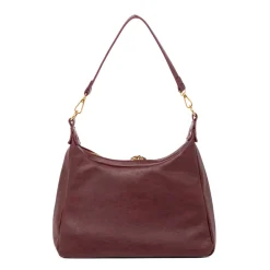 Borsa a spalla Bordeaux da Donna con tasca frontale Lora Ferres