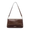 Borsa a Spalla da Donna Marrone Dettagli Metal Lora Ferres