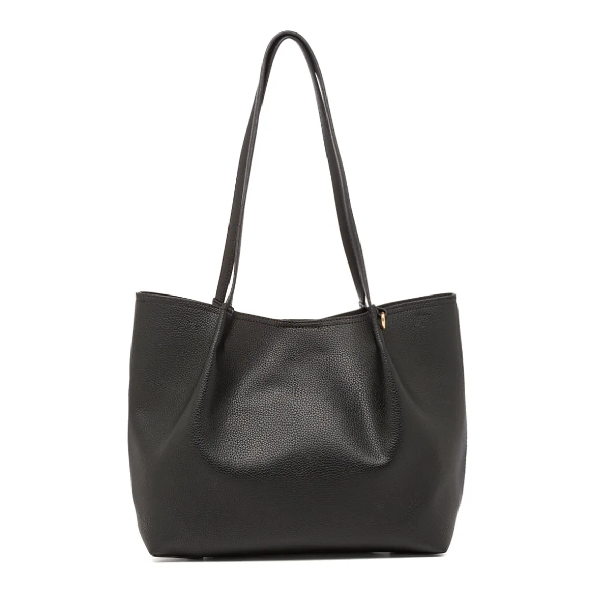 Borsa a Spalla da Donna Nera con Pochette Rimovibile Lora Ferres