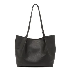 Borsa a Spalla da Donna Nera con Pochette Rimovibile Lora Ferres