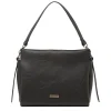 Borsa a Spalla da Donna Nera con Tracolla Regolabile Lora Ferres