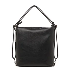 Borsa a Spalla da Donna Nera con Tasca Frontale Swish Jeans