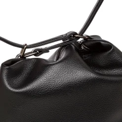 Borsa a Spalla da Donna Nera con Tasca Frontale Swish Jeans