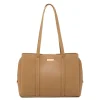 Borsa a Spalla da Donna Taupe con Doppio Manico Lora Ferres