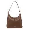Borsa a spalla marrone da Donna con chiusura zip Lora Ferres