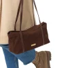 Borsa a spalla marrone da Donna in camoscio Lora Ferres