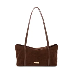 Borsa a spalla marrone da Donna in camoscio Lora Ferres