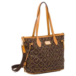 Borsa a spalla marrone da Donna con stampa All Over Giulia Pieralli