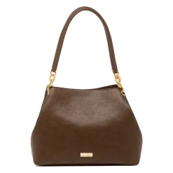 Borsa a spalla marrone da Donna con dettagli in metallo Lora Ferres