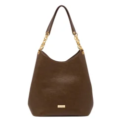 Borsa a spalla marrone da Donna con catena Lora Ferres