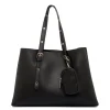 Borsa a spalla nera da Donna con dettagli metallici Lora Ferres