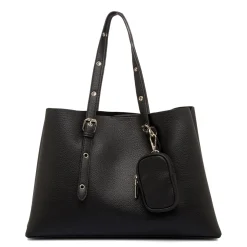 Borsa a spalla nera da Donna con dettagli metallici Lora Ferres