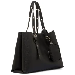 Borsa a spalla nera da Donna con dettagli metallici Lora Ferres